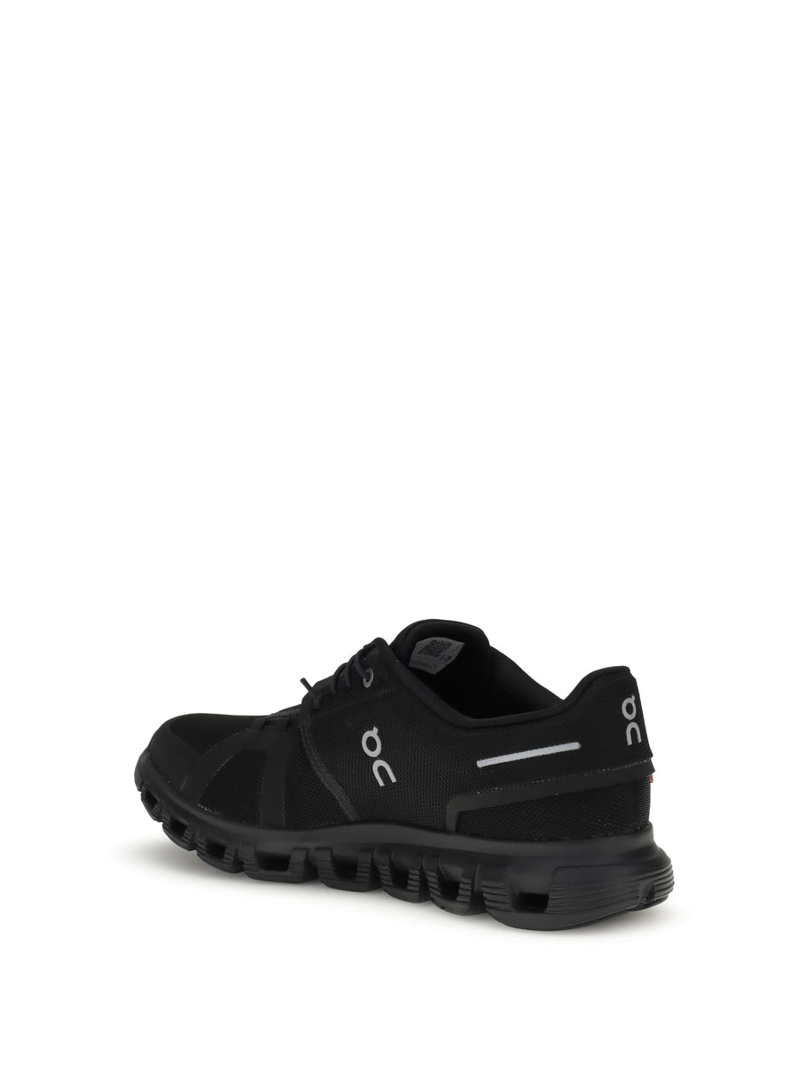 Sneaker With Dark Blue Arrow Detail Green/white Calf Leather: 100. Trainers
