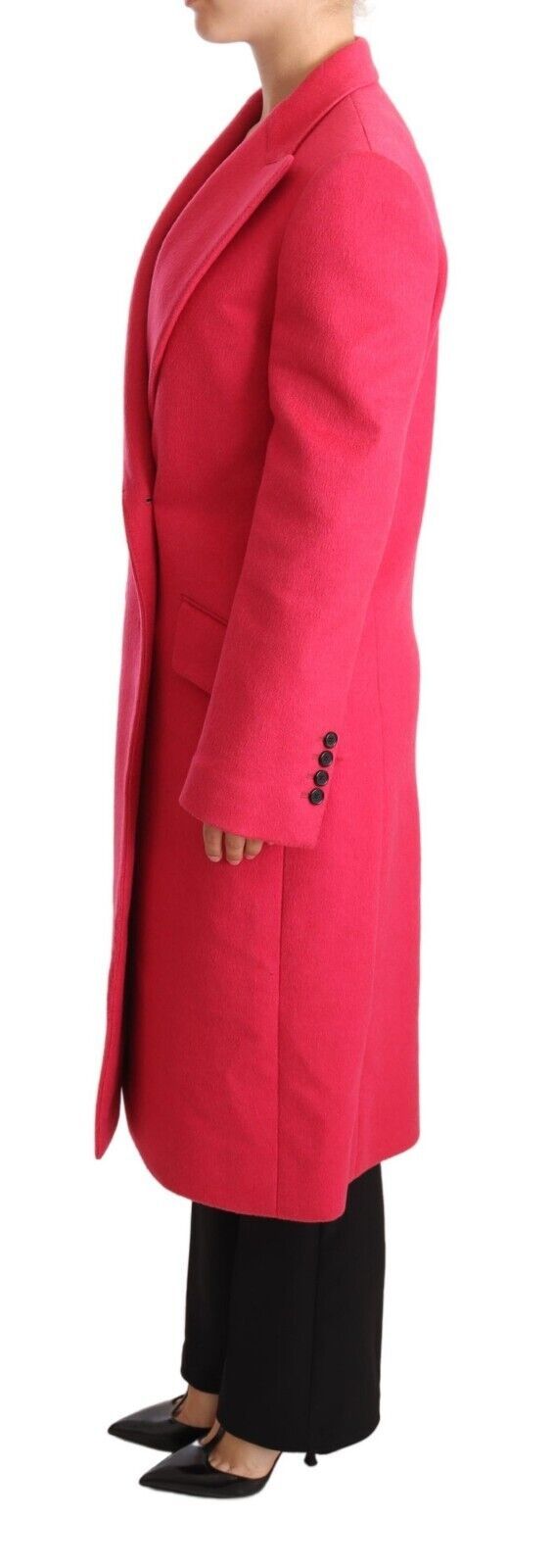 Dolce & Gabbana 75% Virgin Wool coat in pink