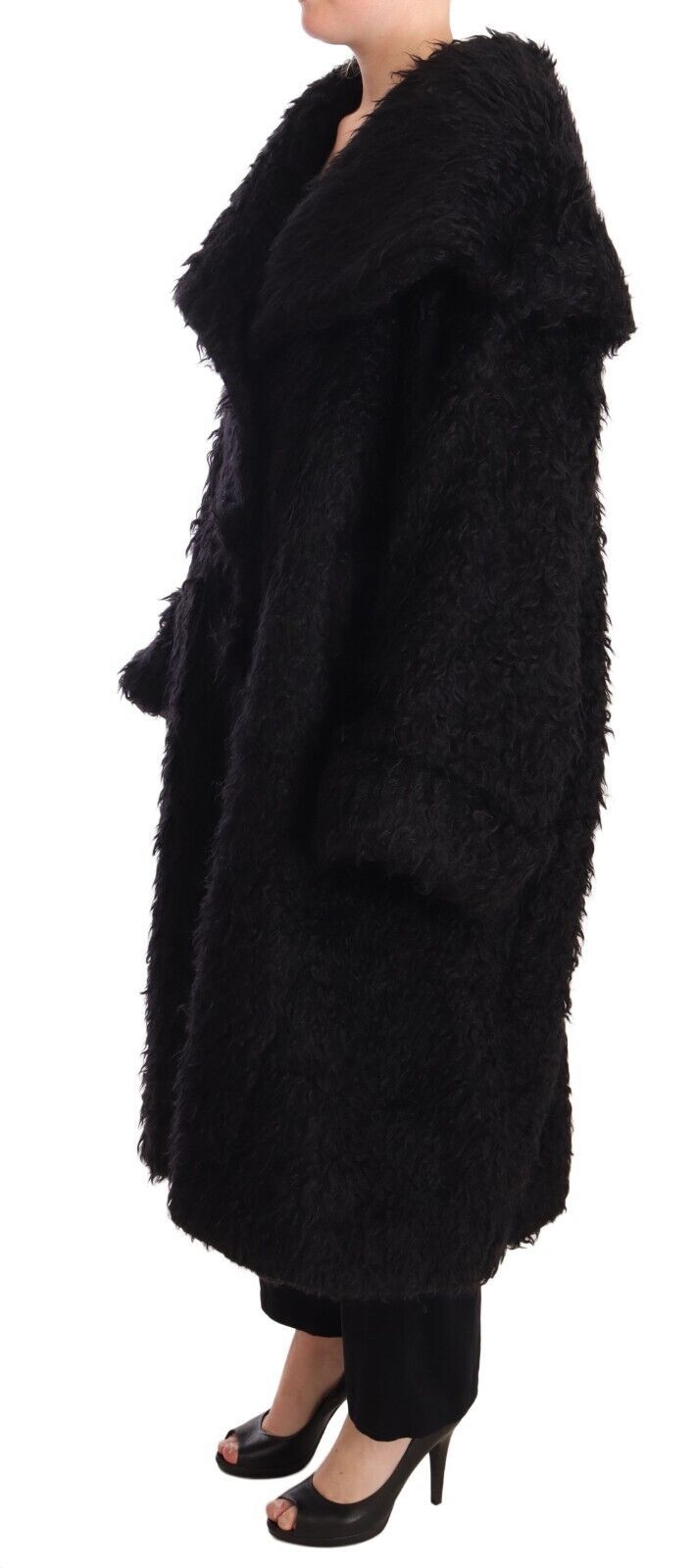 Dolce & Gabbana 66% Mohair cape in black