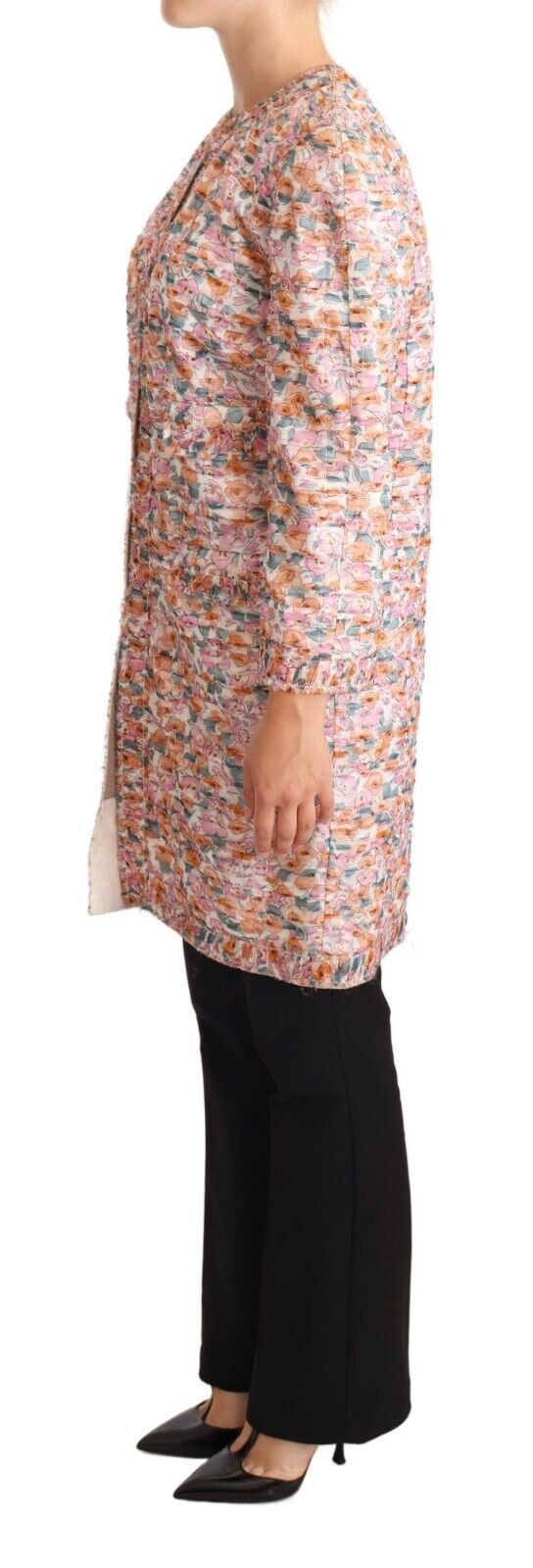 Dolce & Gabbana 100% Silk; Lining: 50% Cotton 50% Silk trench coat in multicolor