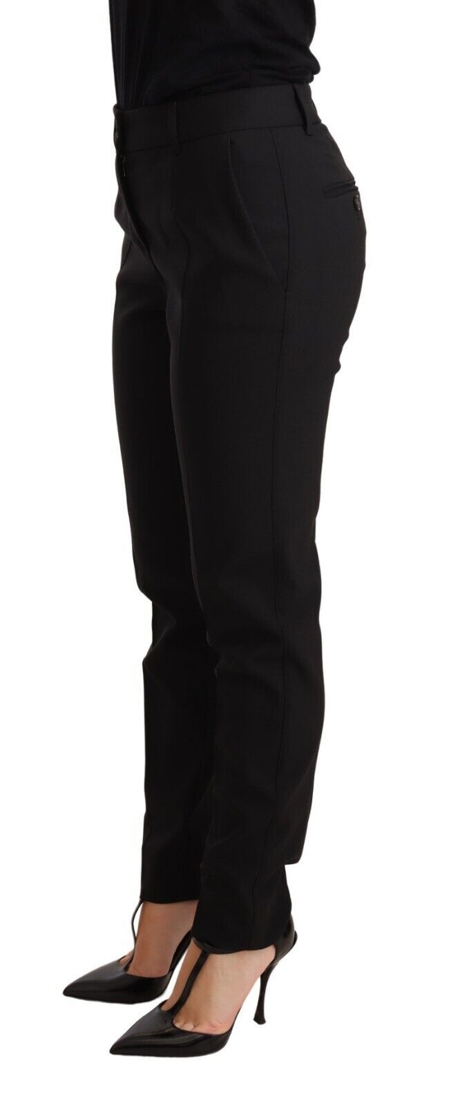 Dolce & Gabbana 99% Virgin Wool trousers in black