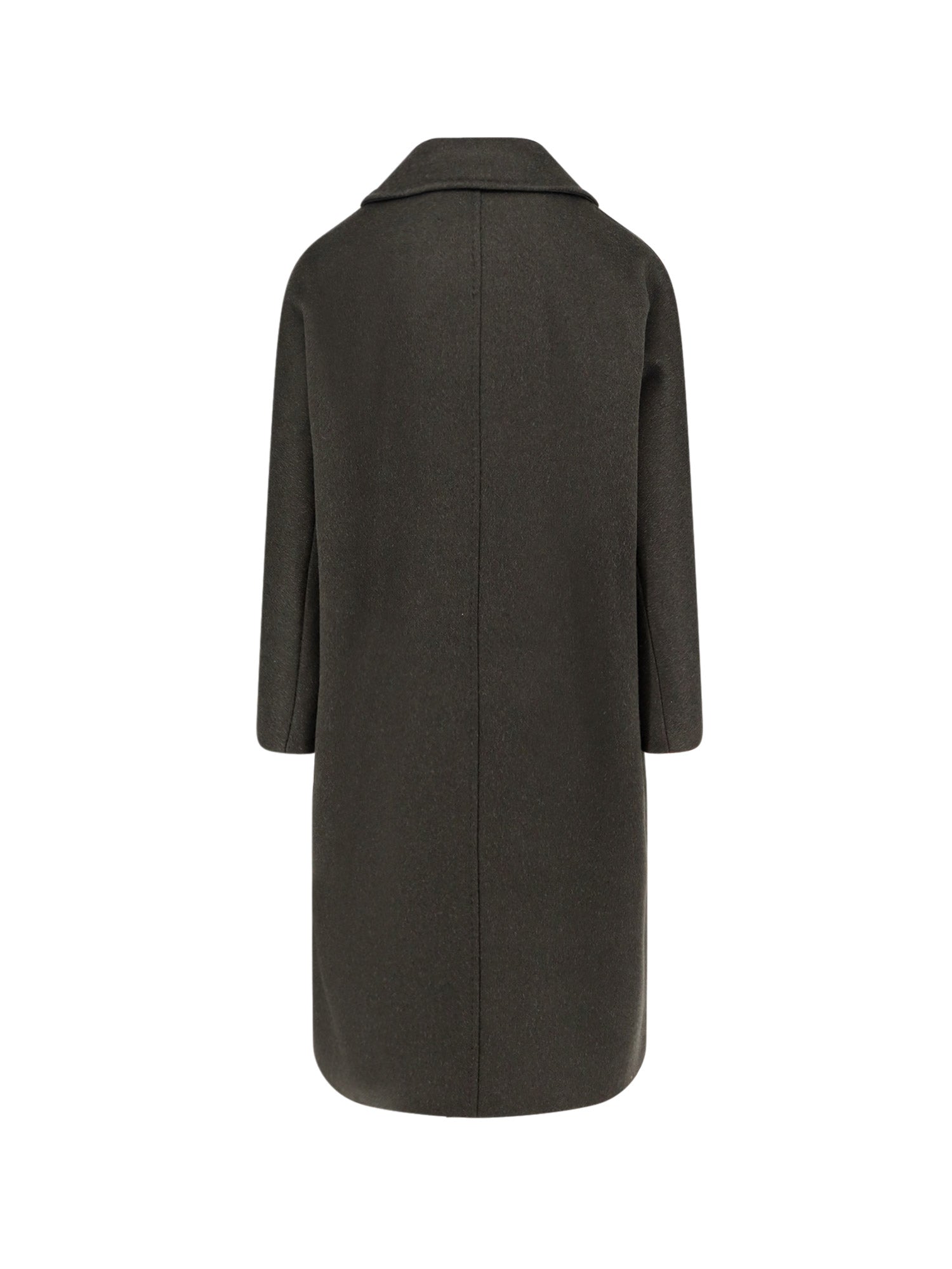 Max Mara Coats White Cashmere Alpaca Lana