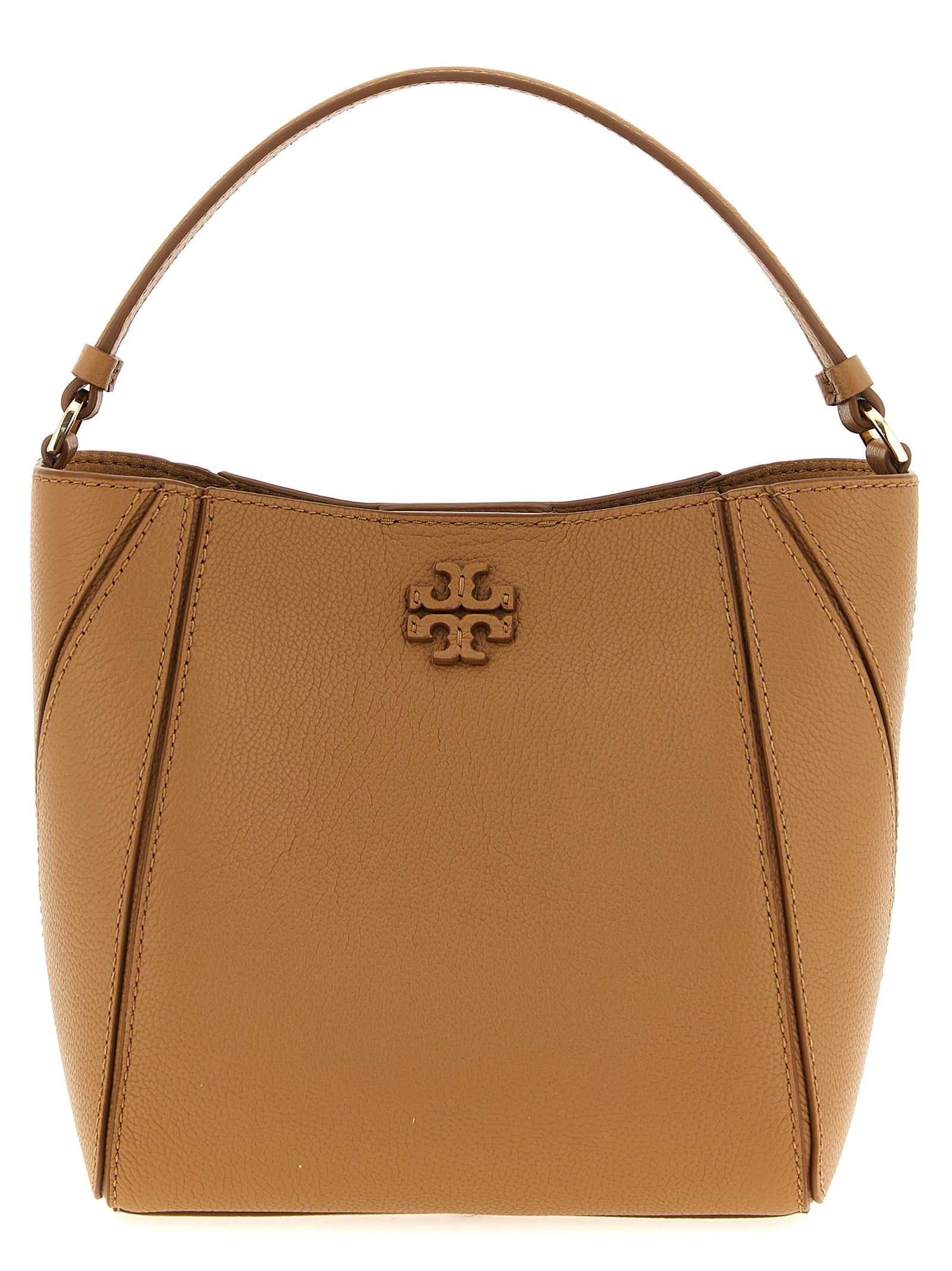 McGraw small bucket bag Beige Cow Leather (bos Taurus) Hand