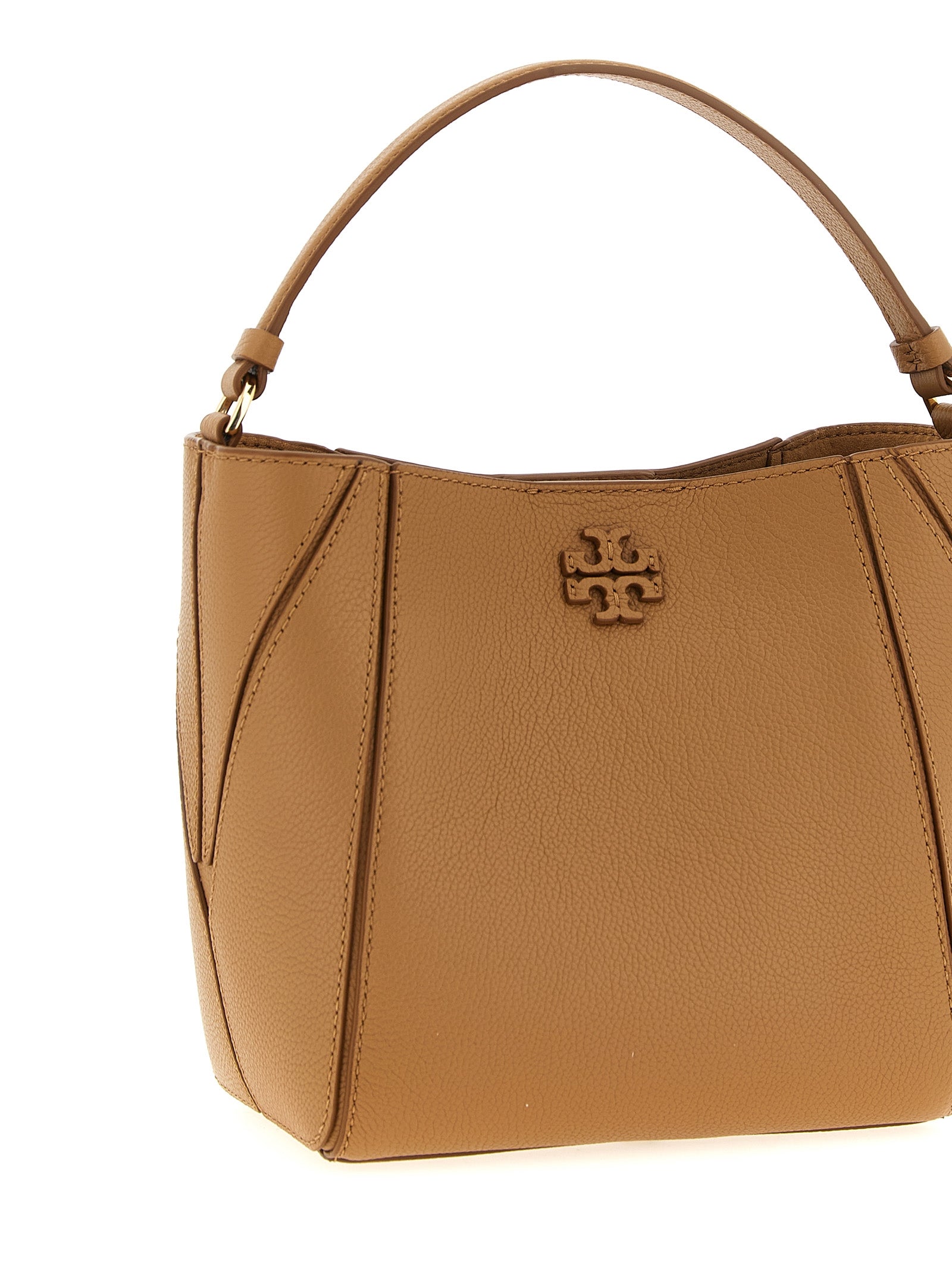 McGraw small bucket bag Beige Cow Leather (bos Taurus) Hand