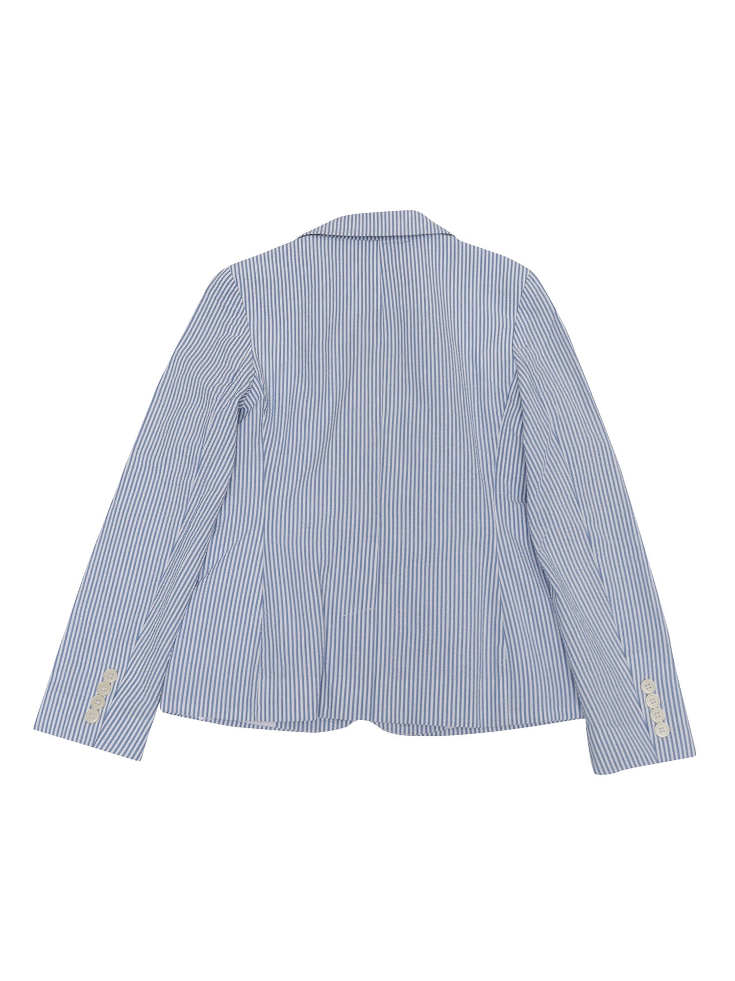 Seersuck jacket Blue Cotton Single Breasted