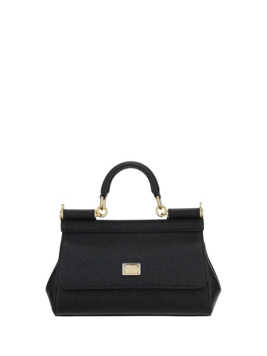 Sicily Handbag Nero Calf Leather Bos Taurus Handbags