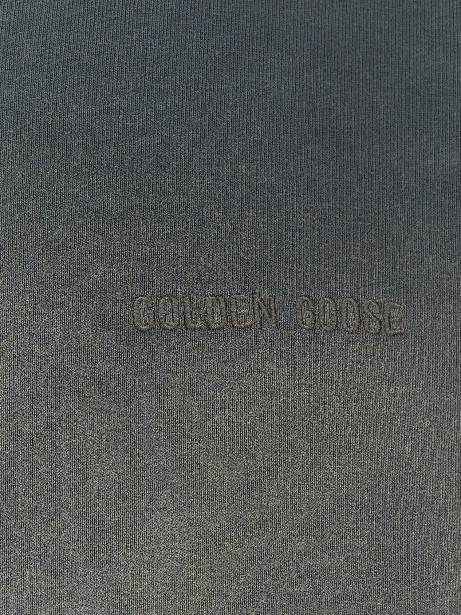 Golden Goose Sweaters Bleached Washed Black Cotone