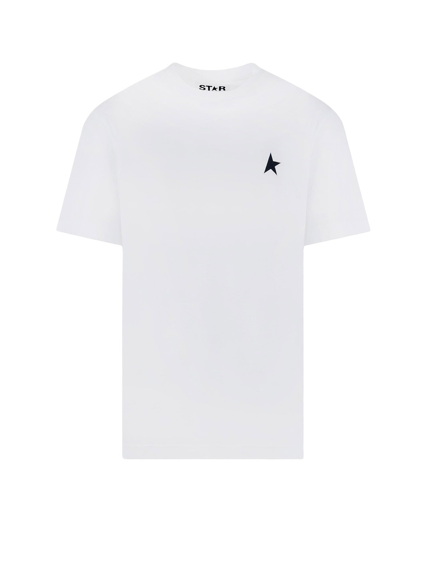 Golden Goose T-shirts and Polos Optic White Black Cotone