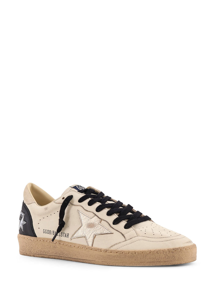 Golden Goose Sneakers White Beige Platinum Black Pelle