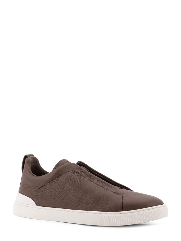 Zegna Sneakers Nera Pelle