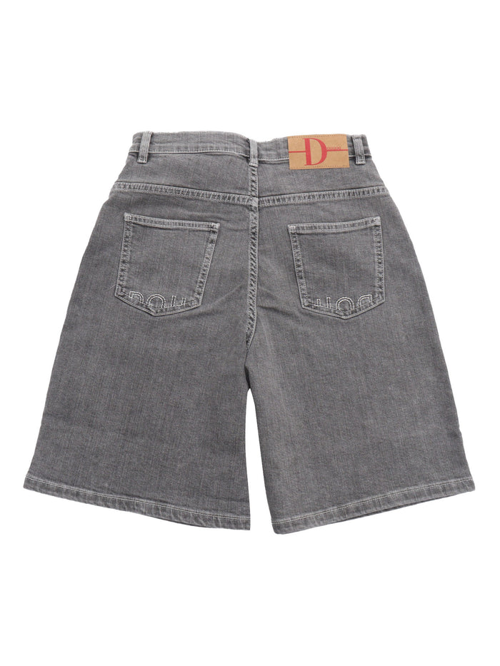 SHORTS Grey Cotton Elastane