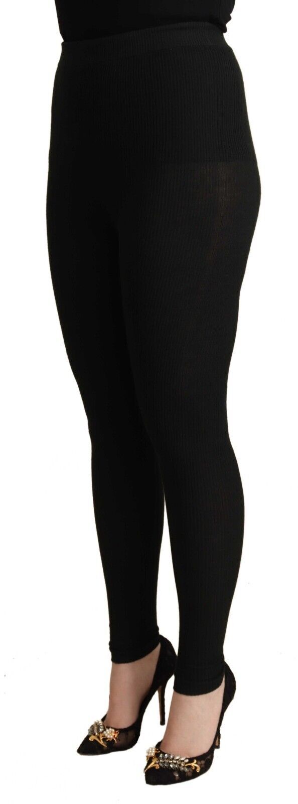 Dolce & Gabbana 67% Cashmere leggings in black