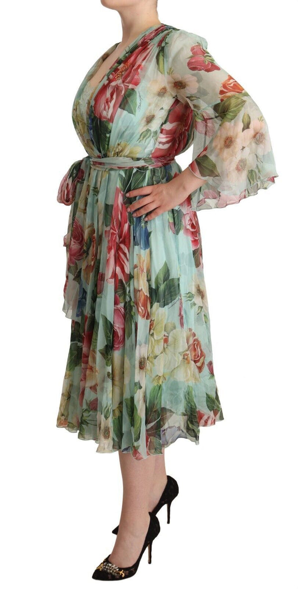 Dolce & Gabbana 100% Silk dress in green