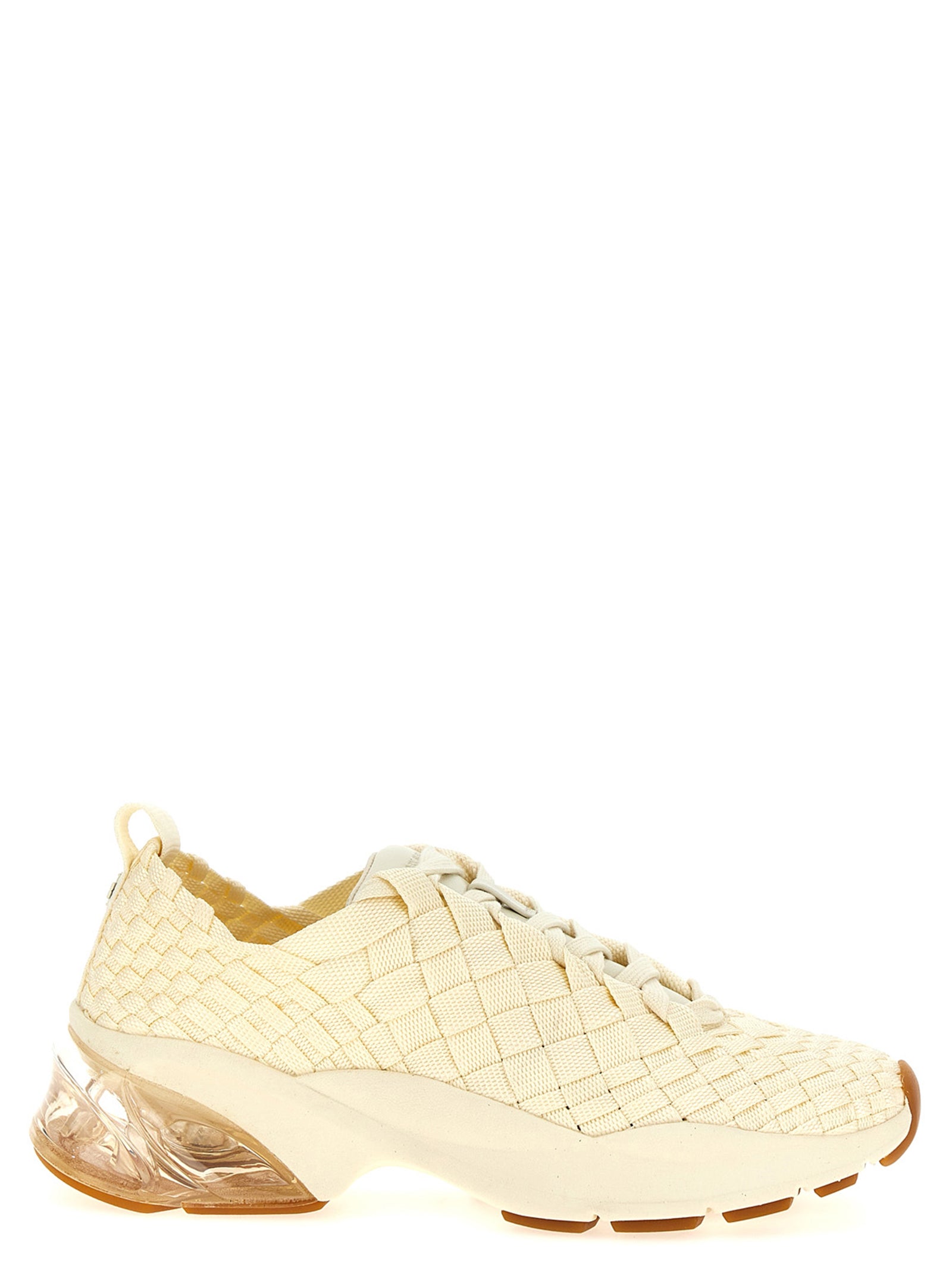 Good Luck Woven Trainer Sneakers White Polyester