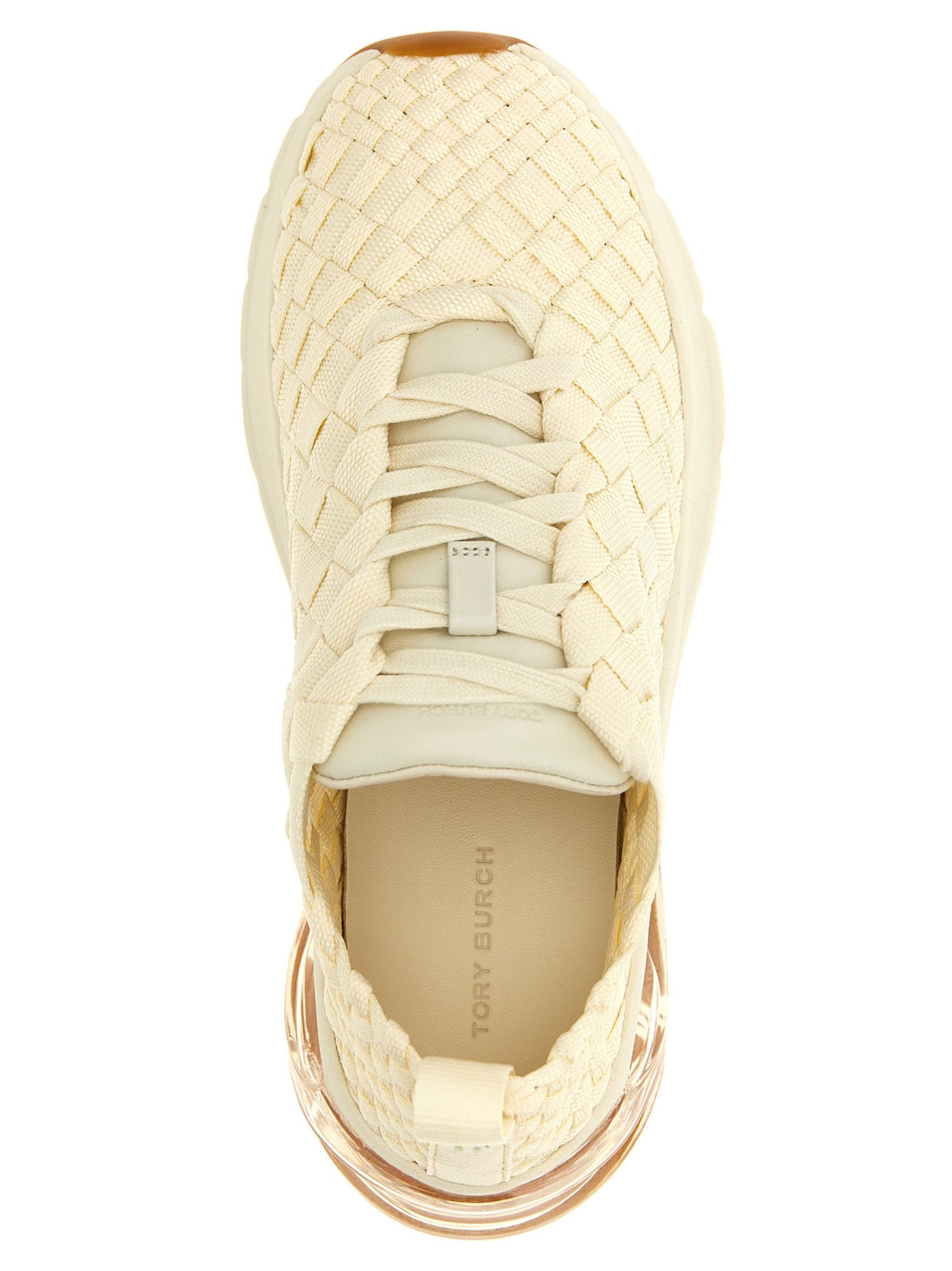Good Luck Woven Trainer Sneakers White Polyester