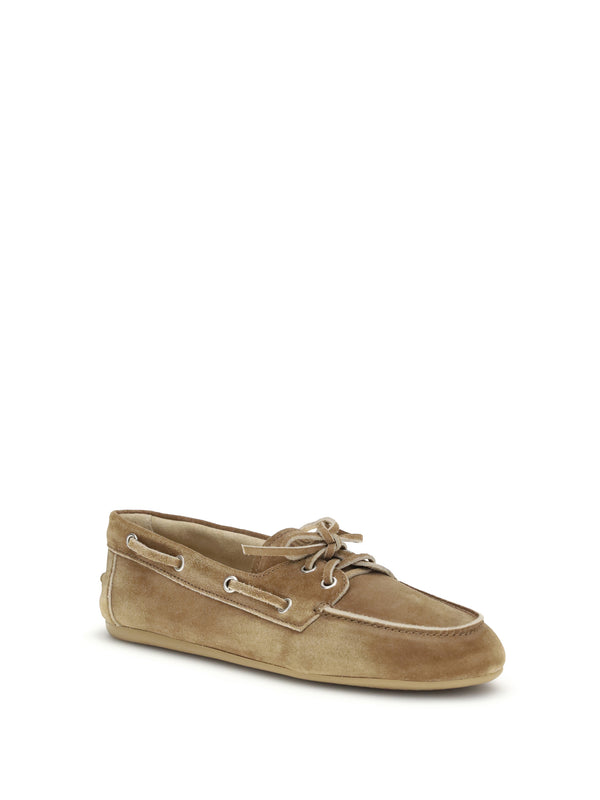 Delavé Suede Unlined Loafers Cannella Calf Leather Bos Taurus