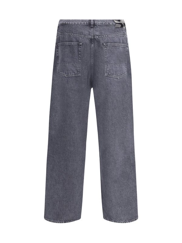 Jeans Loose Super Grey Wash Cotton