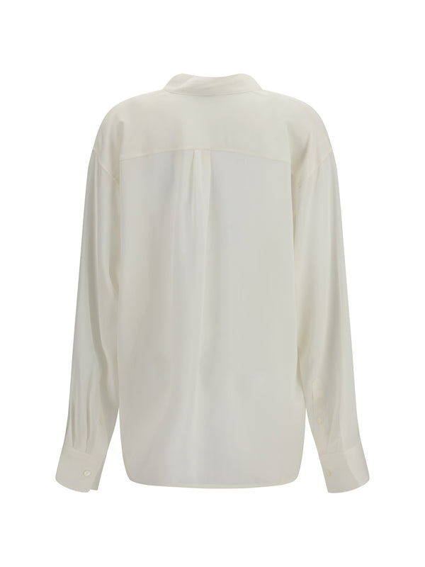 Shirt Layered Collar Milk Viscose