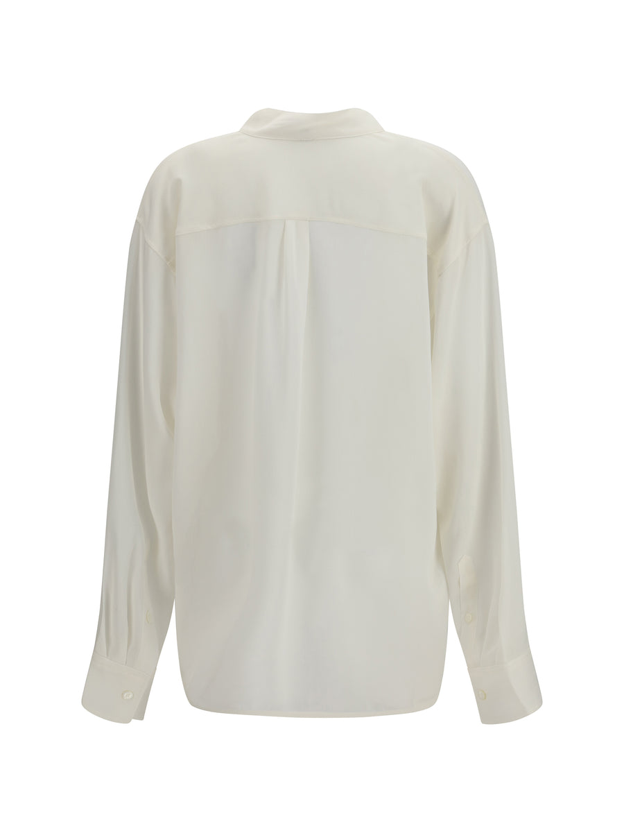 Shirt Layered Collar Milk Viscose