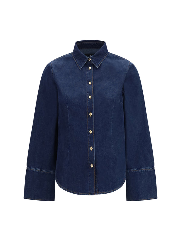 7for 100% cotton shirt in navy