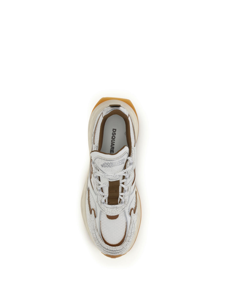 Sneakers Sprinter Leather White-Cream-Brown White/cream/brown Trainers