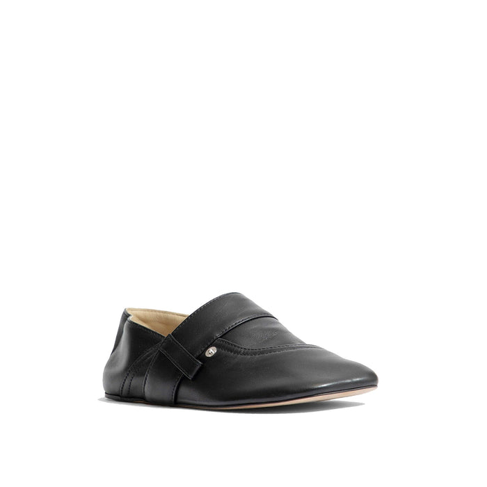 Loewe Toy Pocket Leather Slippers Black Calf