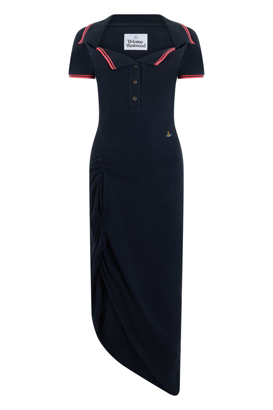 Midi Dress Navy Cotton