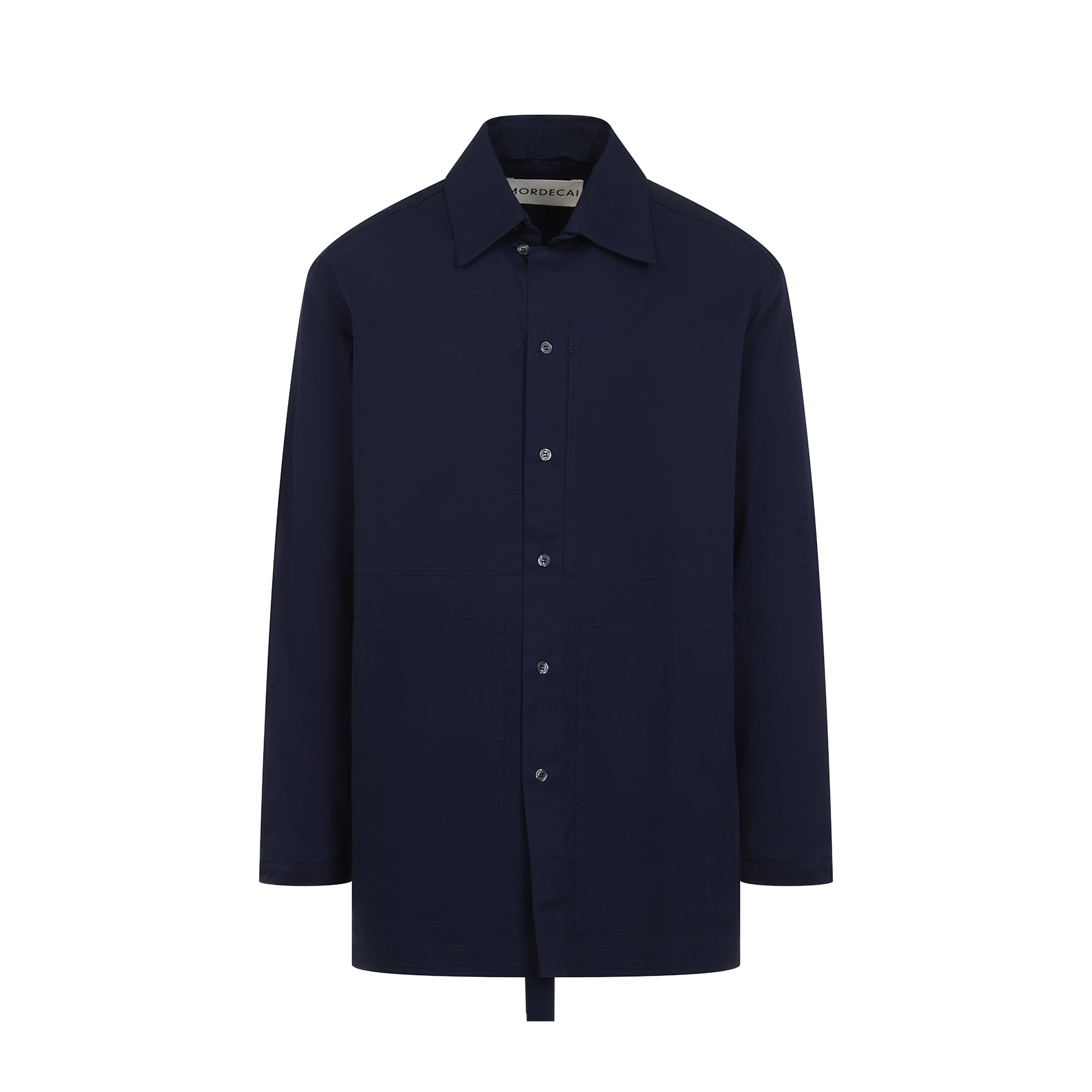 Pocket Collar Shirt Blue