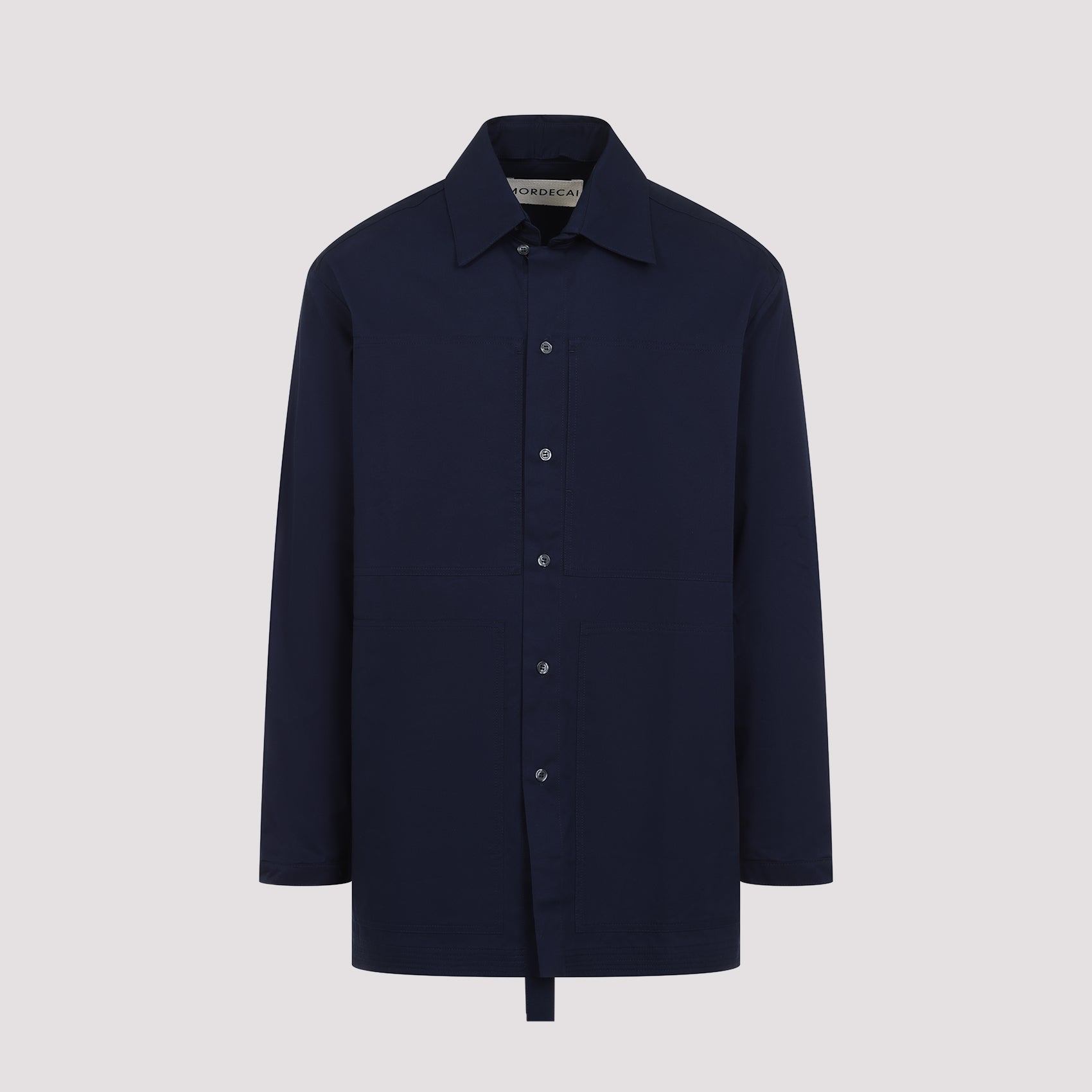 Pocket Collar Shirt Blue