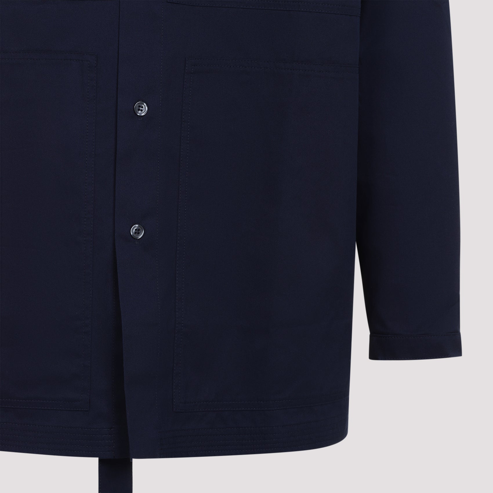 Pocket Collar Shirt Blue