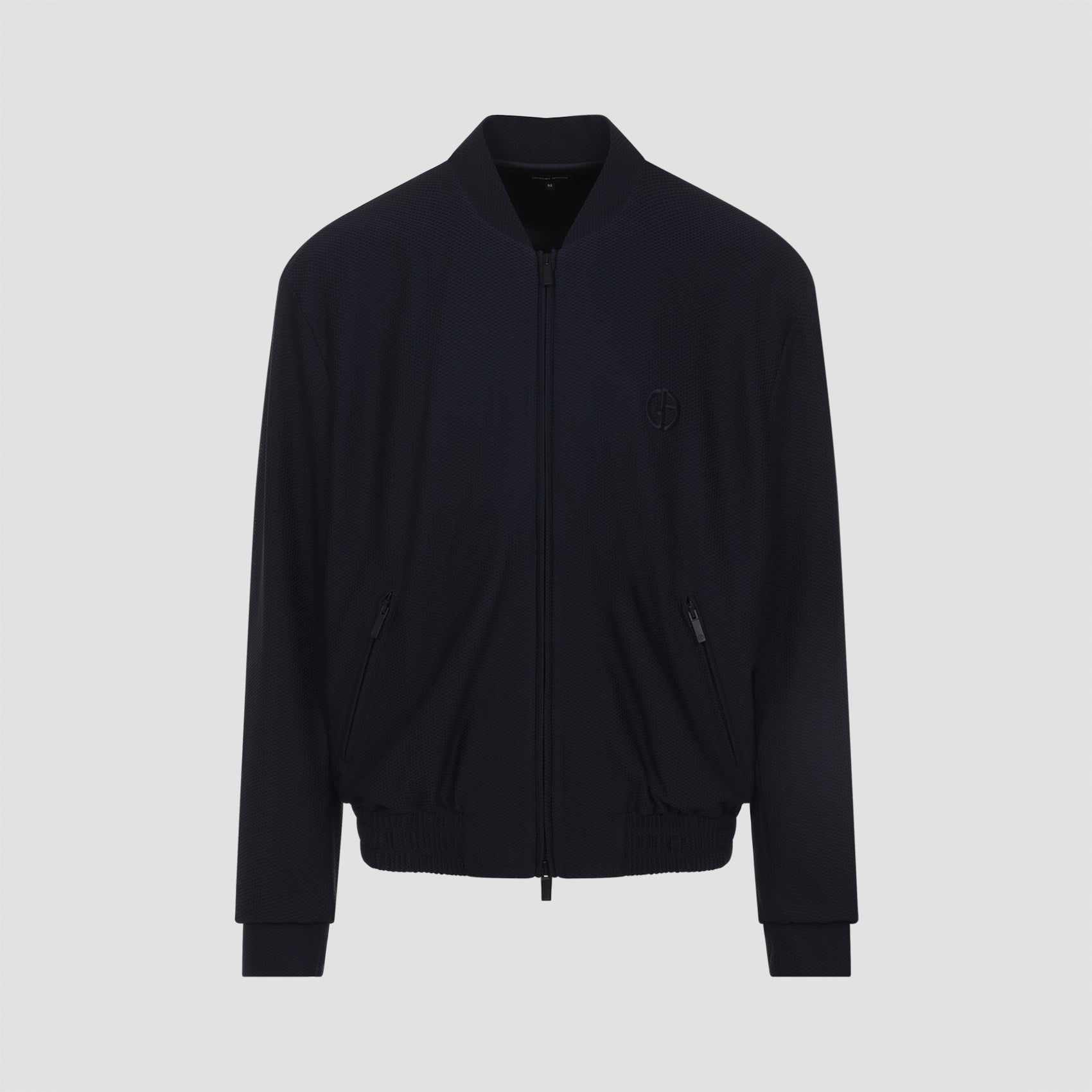Blouson Jacket Blue Polyamide Elastane