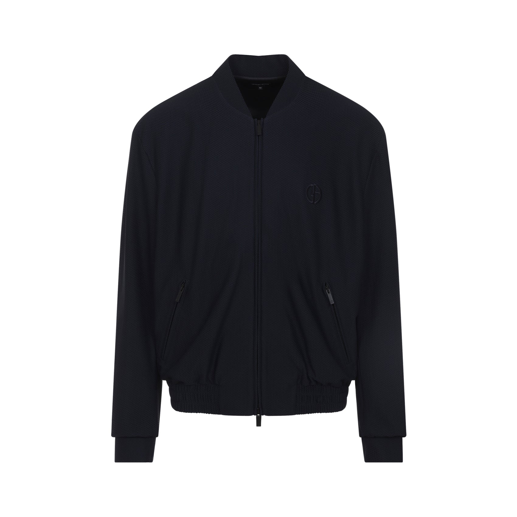 Blouson Jacket Blue Polyamide Elastane