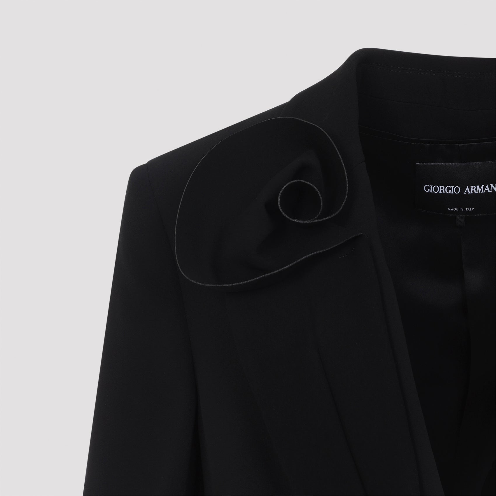 Blazer Black Silk Jacket