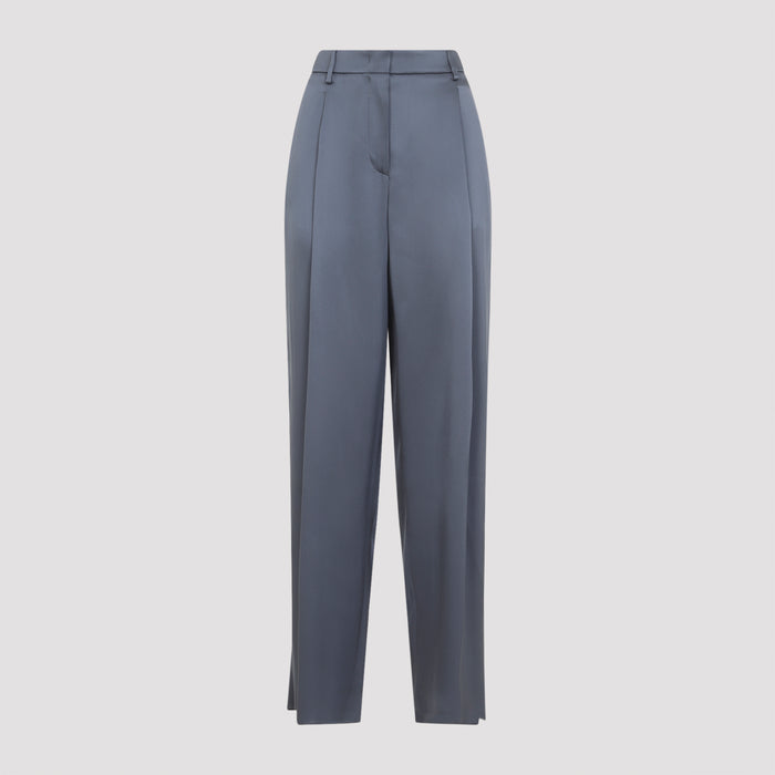 Trousers Grey Silk Pant