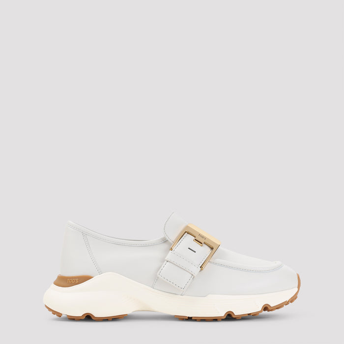 Sport Runner White Leather Rubber Shoe