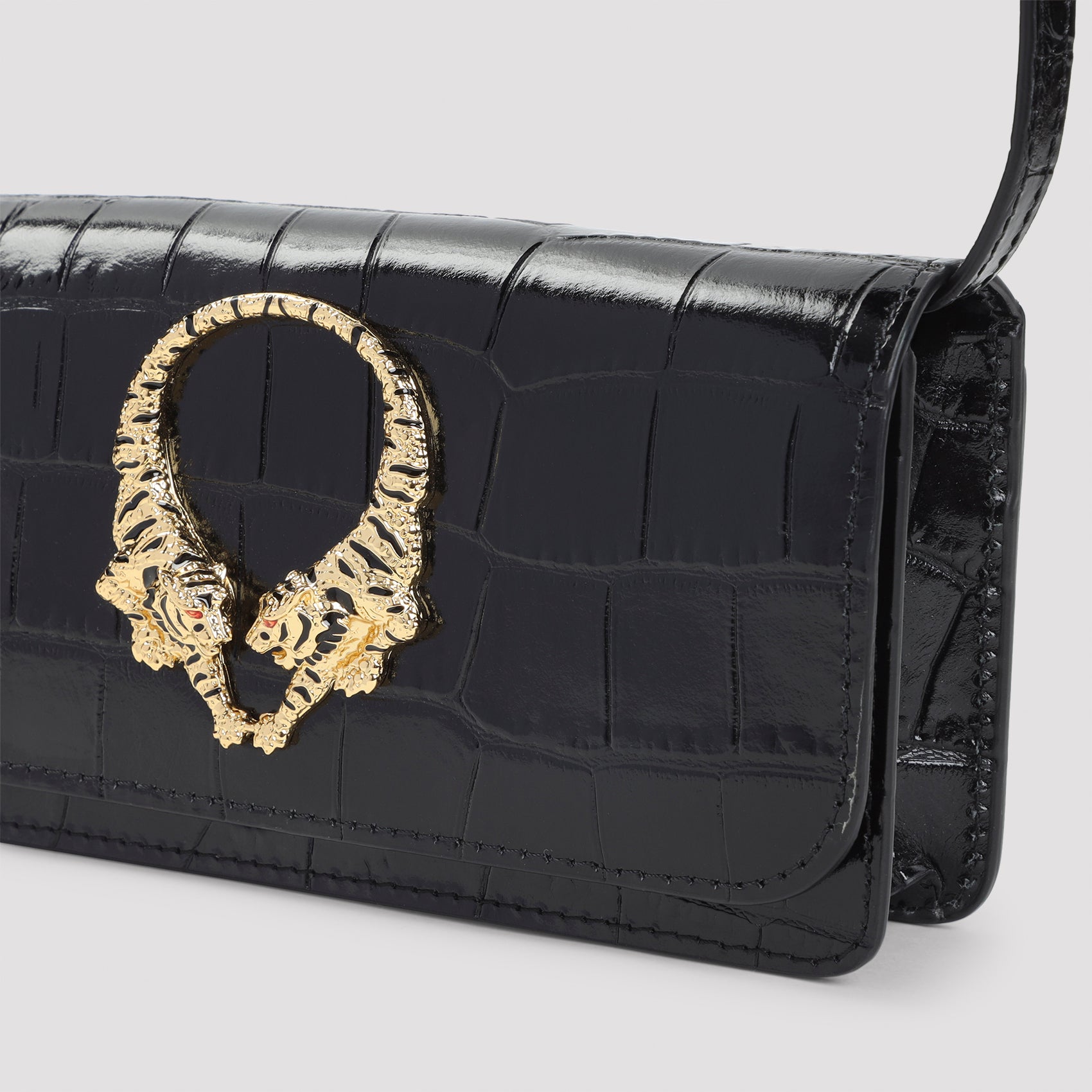 Roar Mini Bag Black Leather