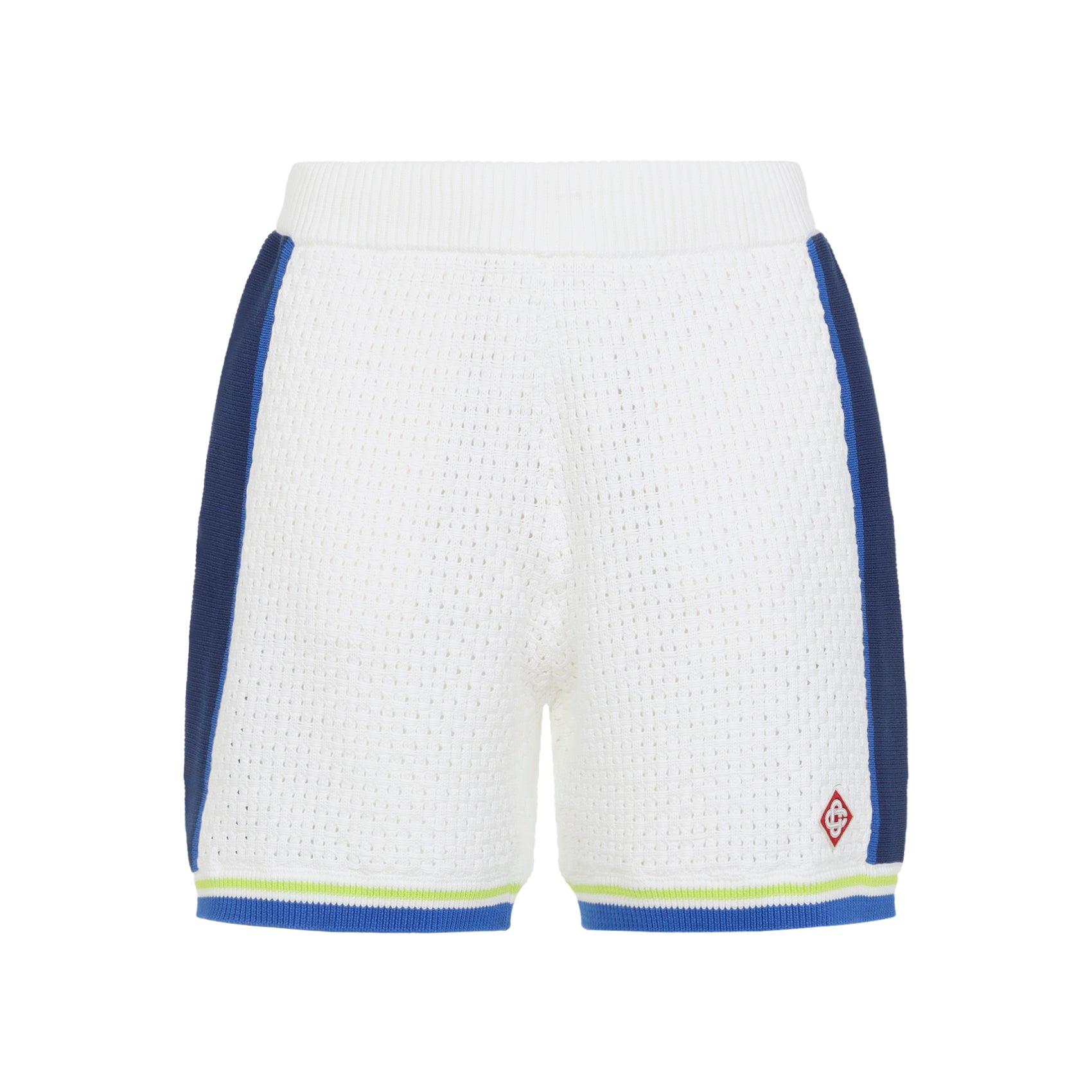 Crochet Shorts White Cotton Polyester