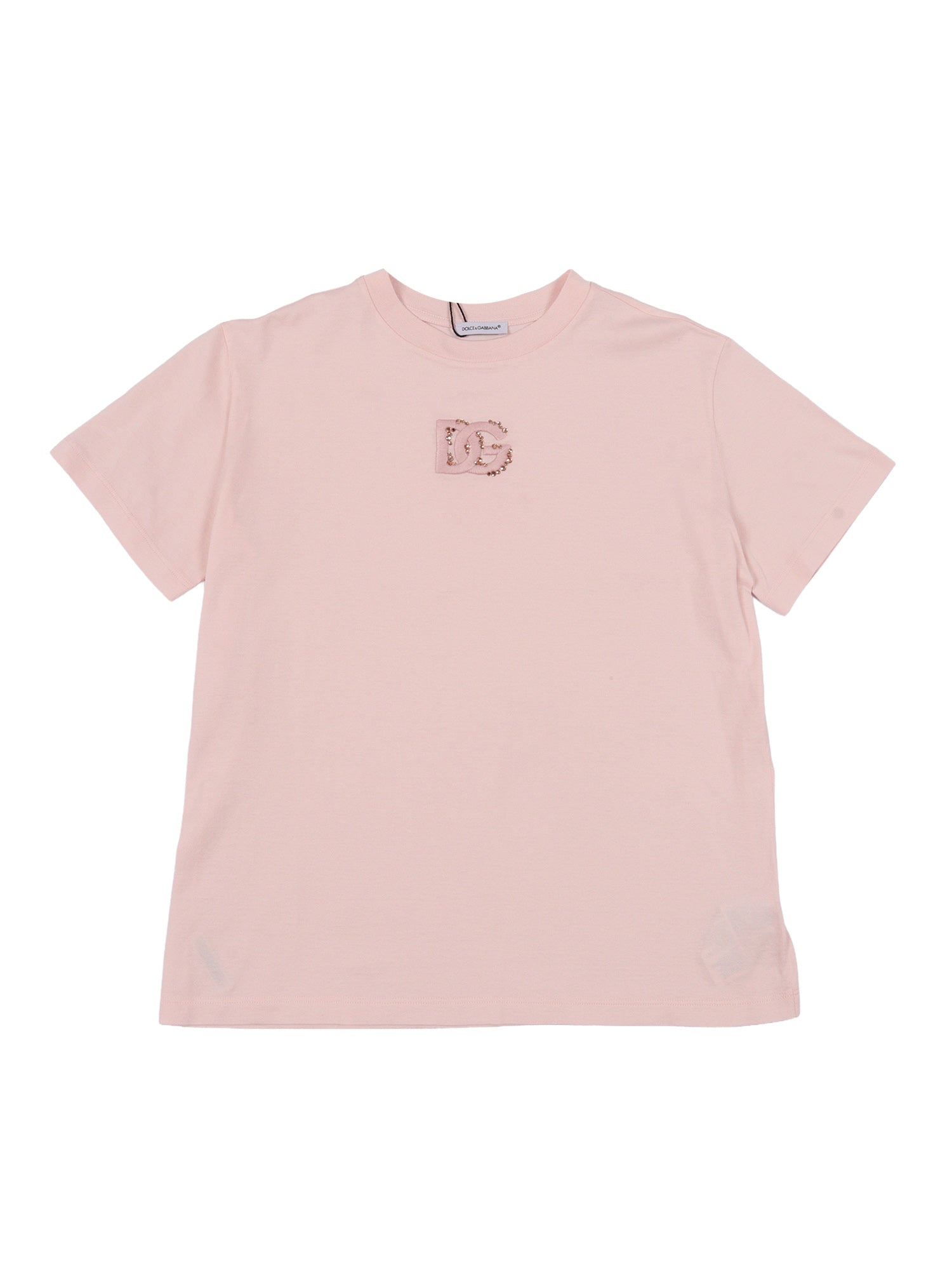 T-Shirt Pink Cotton Short Sleeves