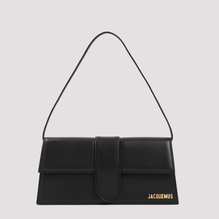 Le Bambino Long Shoulder Bag Black Calf Leather