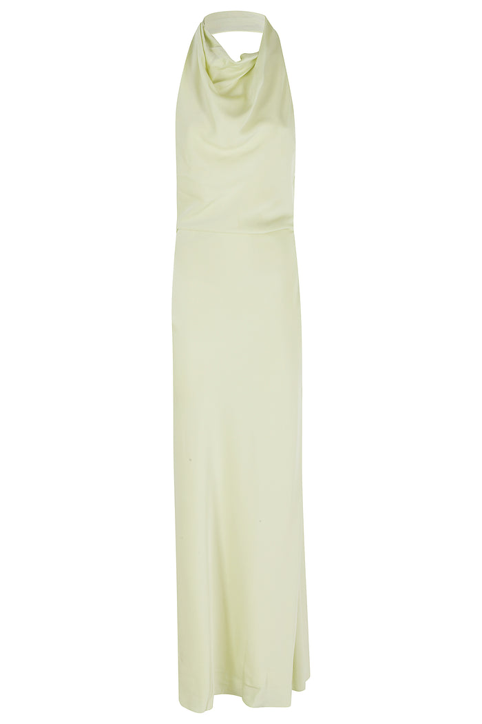 Reannon Draped Gown Green Abito