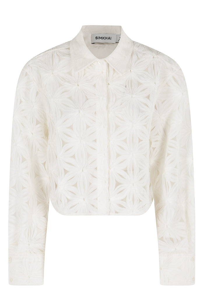 Anders Shirt Nude & Neutrals Polyester Camicia