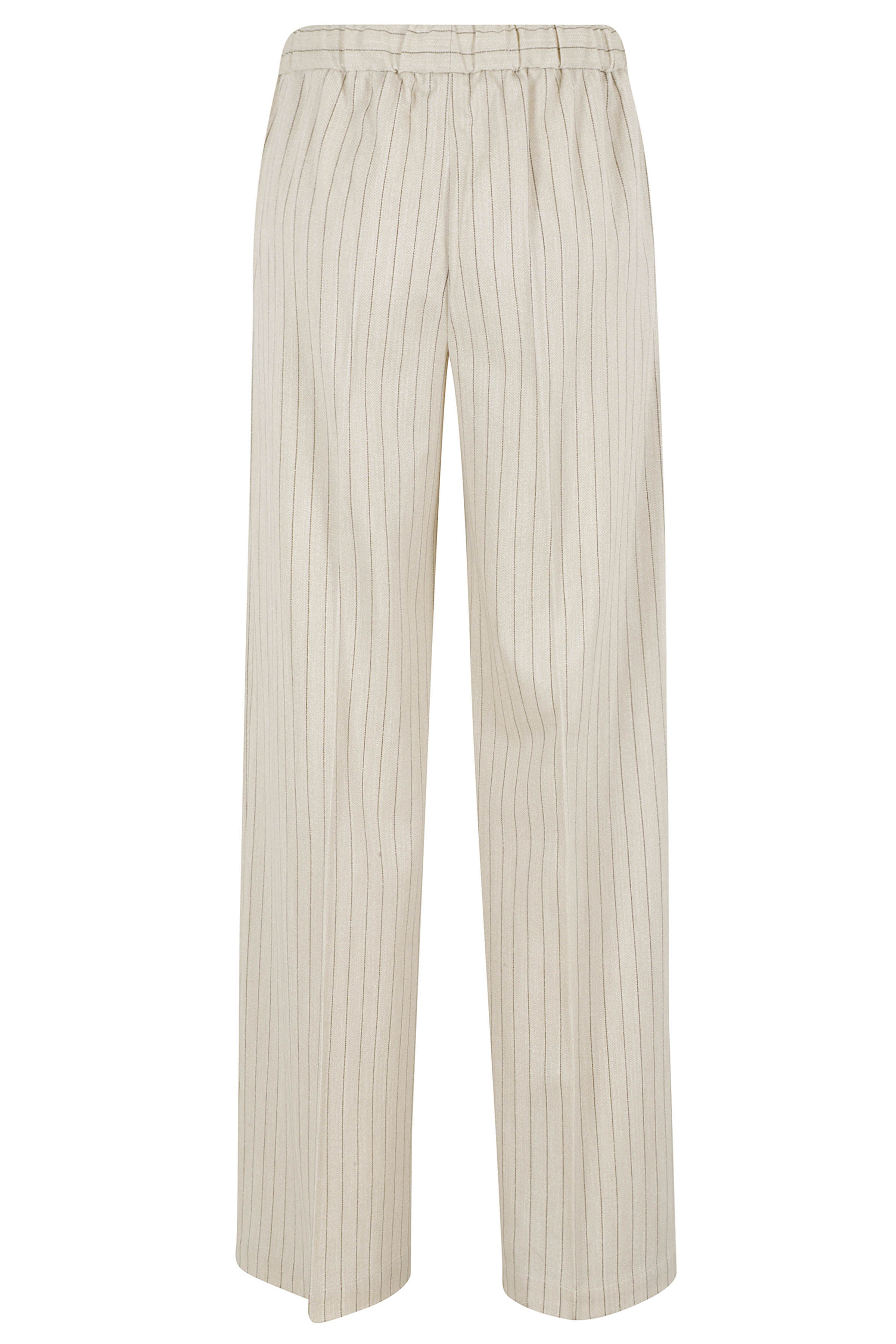P Wide Leg Nude & Neutrals Cotone Elastan Pantaloni