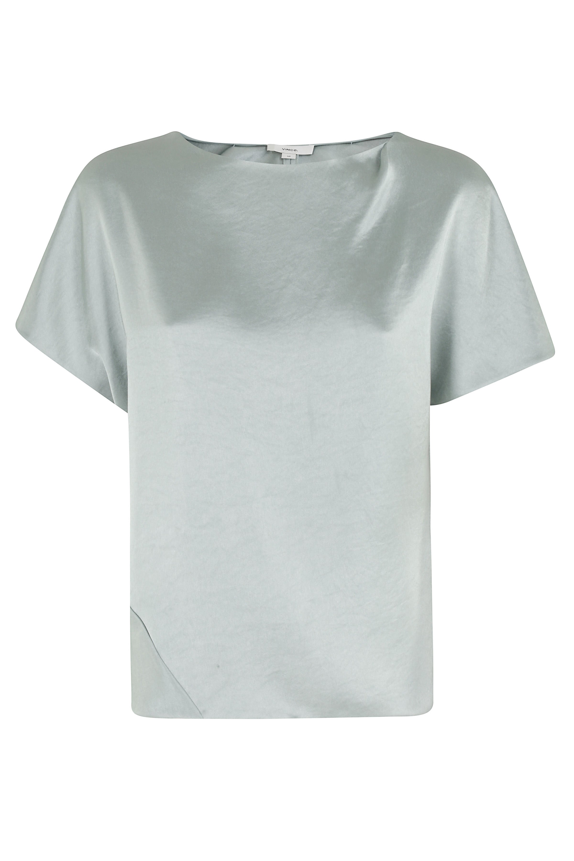 Draped Dolman Slv Blouse Green Poliestere / Tops