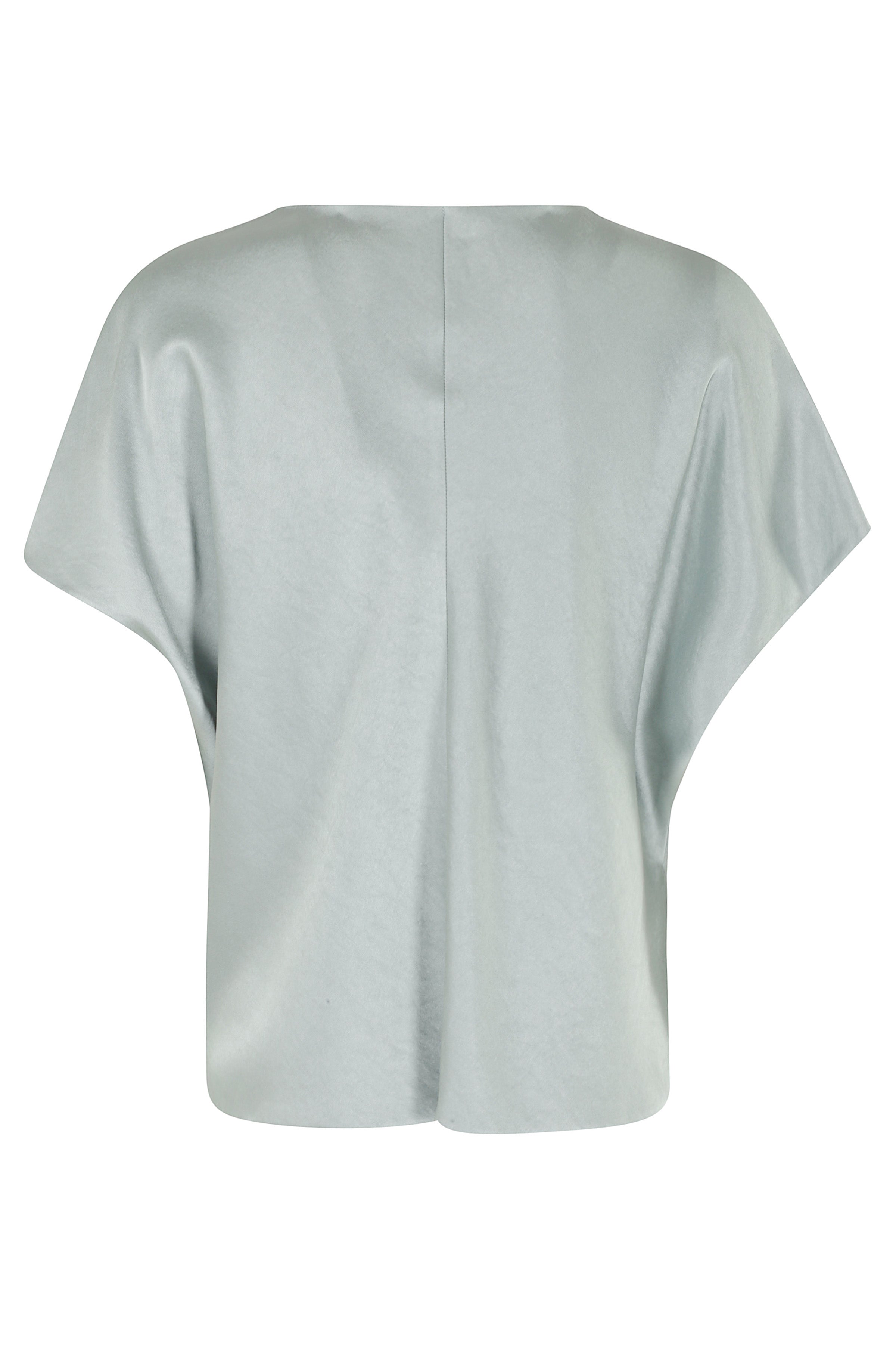 Draped Dolman Slv Blouse Green Poliestere / Tops