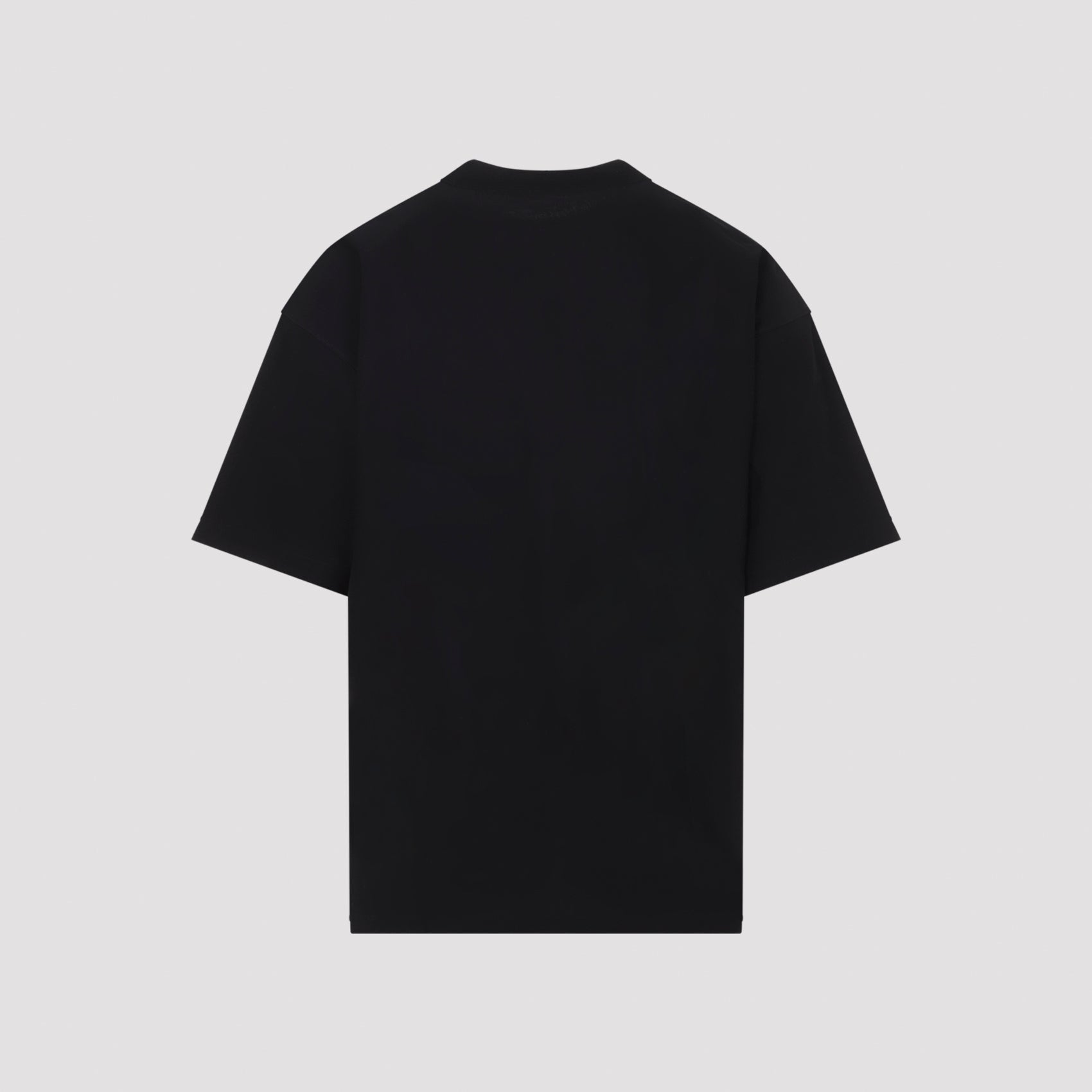 Label T-shirt Black Cotton Tshirt