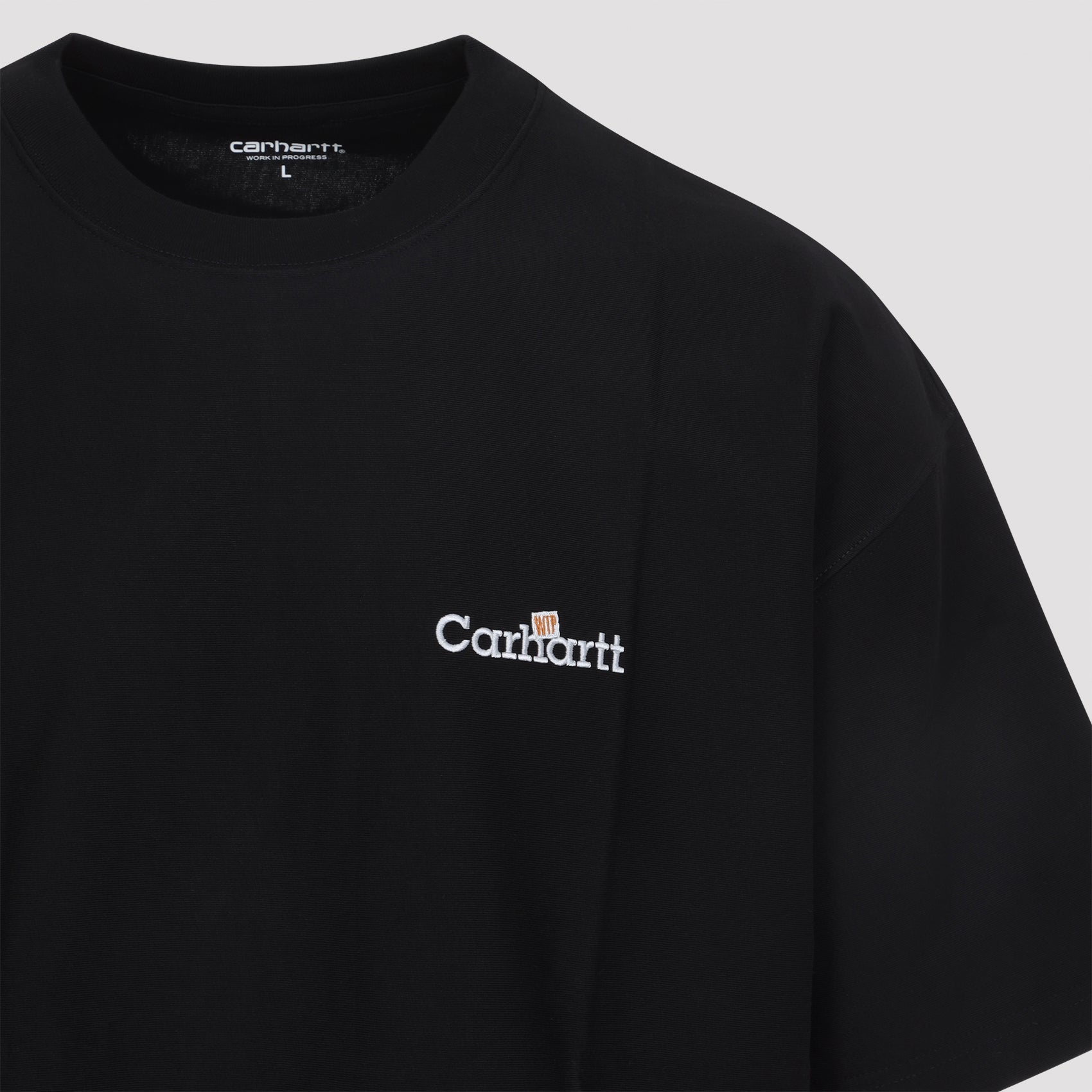 Label T-shirt Black Cotton Tshirt