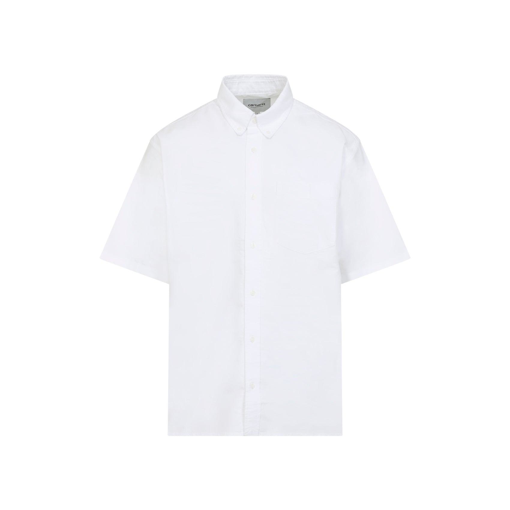 Short Sleeves Braxton Shirt White Cotton