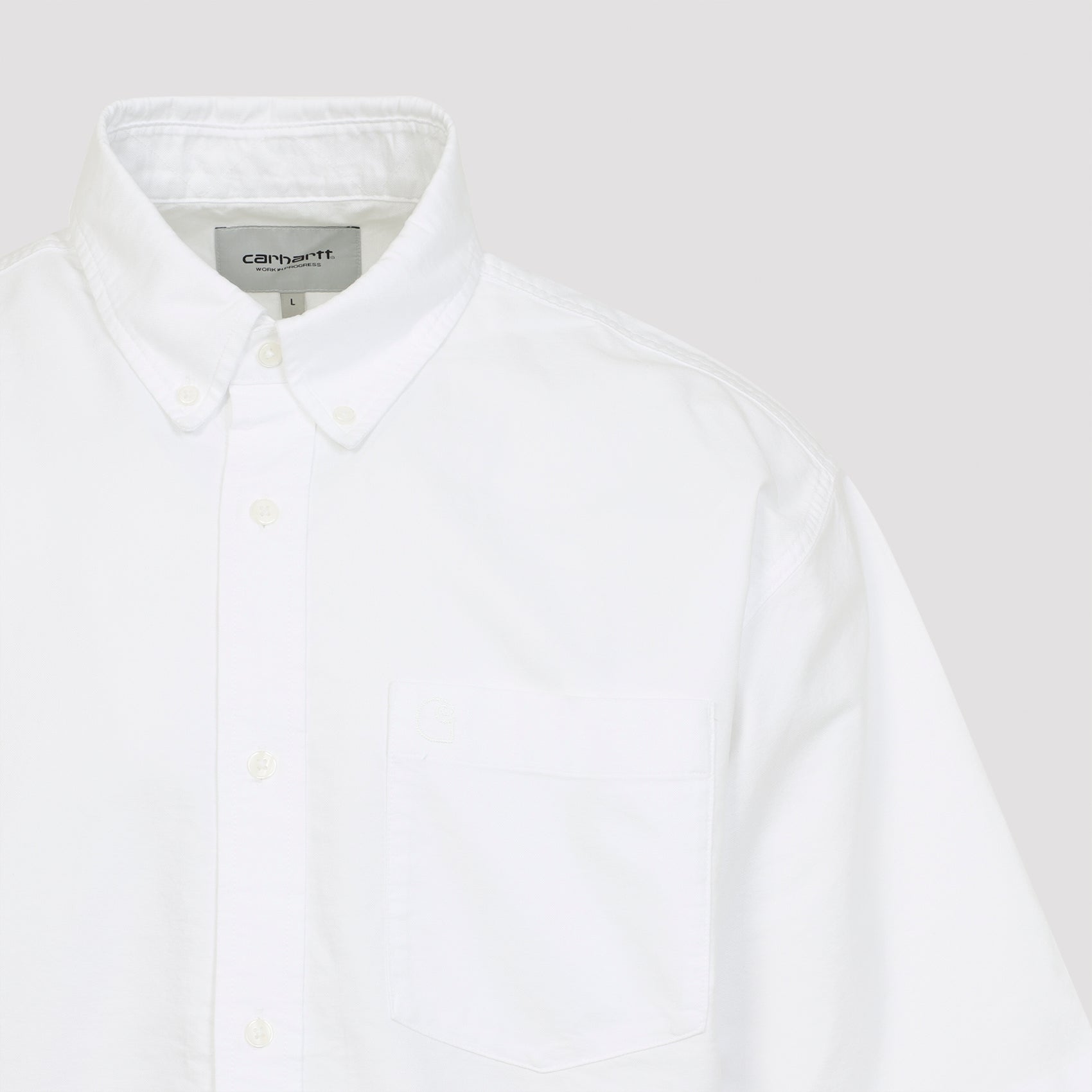Short Sleeves Braxton Shirt White Cotton
