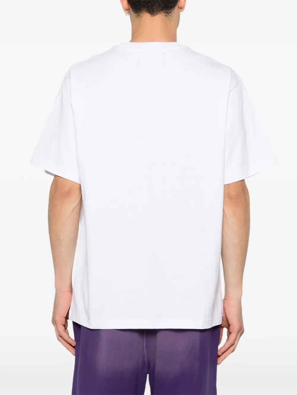 Pocket Ss Tee White Cotton Tshirt