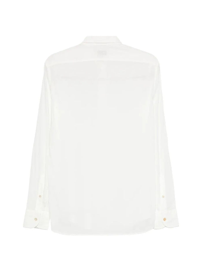 Shirt White Cotton Elastan